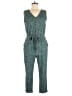 Daily Ritual Solid Teal Green Jumpsuit Size M - photo 1