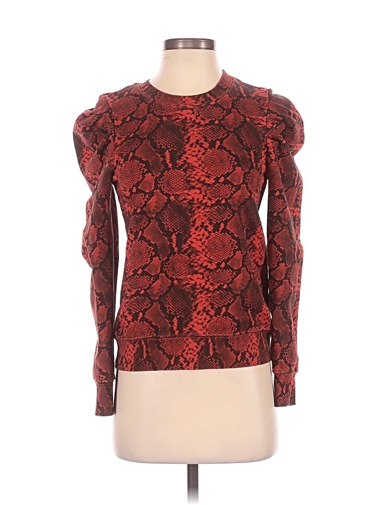 Pre-owned Pam & Gela Cardigan Sweater In Red