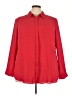 Lane Bryant Red 3/4 Sleeve Button-Down Shirt Size 22 - 24 Plus - photo 1