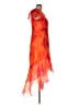 Xscape 100% Polyester Floral Orange Cocktail Dress Size 10 (petite) - photo 4