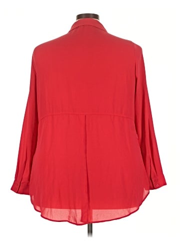 Lane Bryant 3/4 Sleeve Button-Down Shirt (view 2)