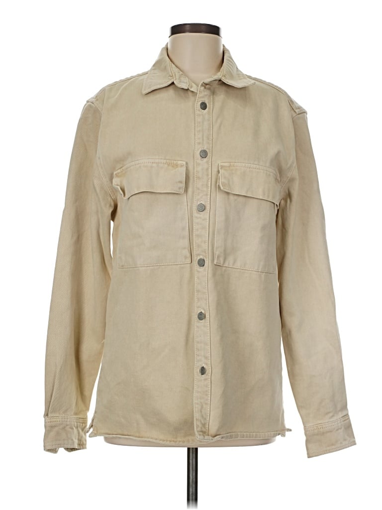 Pre-owned Zara Jacket In Tan