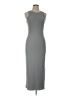 Lillusory Solid Gray Casual Dress Size L - photo 1
