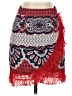 Missguided 100% Polyester Paisley Red Casual Skirt Size 4 Petite - photo 1