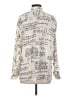 Zara Print Ivory 3/4 Sleeve Blouse Size XS - photo 2