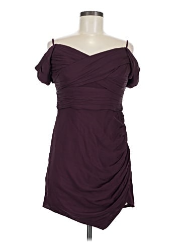 Self-Portrait Iris Stretch Viscose Crepe Mini Dress (view 1)