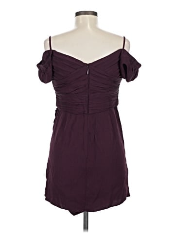 Self-Portrait Iris Stretch Viscose Crepe Mini Dress (view 2)