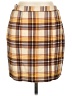 Shein Curve Plaid Brown Casual Skirt Size 12 - photo 1