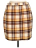 Shein Curve Plaid Brown Casual Skirt Size 12 - photo 2