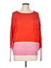 JAQUELINE de YONG Color Block Orange Pullover Sweater Size L - photo 1