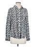Rails 100% Rayon Print White Long Sleeve Blouse Size S - photo 1
