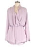 Superdown 100% Polyester Solid Purple Romper Size M - photo 1