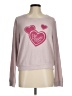 Make + Model Hearts Pink Pullover Sweater Size M - photo 1