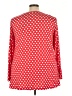 Popyoung Polka Dots Red Long Sleeve Top Size 4X - photo 2