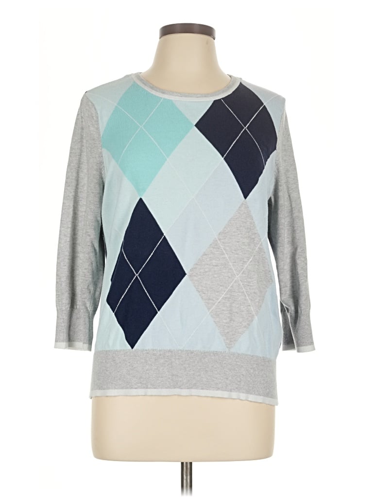 Pre-owned Lands' End Pullover Sweater In Gray