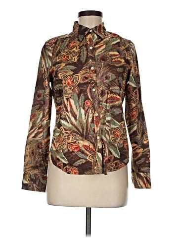 Lauren by Ralph Lauren Long Sleeve Button-Down Shirt (view 1)
