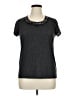 Simply Vera Vera Wang Gray Short Sleeve Top Size XL - photo 1