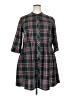 Tuckernuck 100% Polyester Plaid Multi Color Green Casual Dress Size XXL - photo 1
