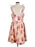 Old Navy 100% Polyester Floral Tan Cocktail Dress Size 1 (tall) - photo 2
