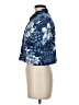 Liz Baker Floral Blue Short Sleeve Blouse Size 8 - photo 5