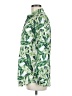 J. McLaughlin 100% Cotton Print Green Long Sleeve Blouse Size M - photo 5