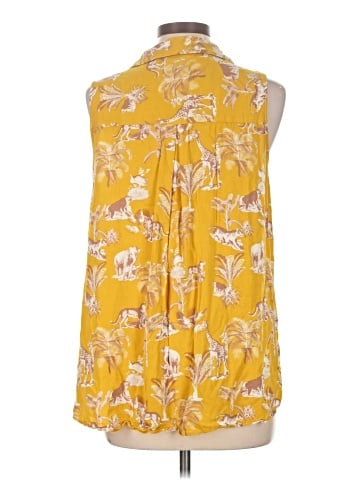 Rose + Olive Sleeveless Button-Down Shirt (view 2)