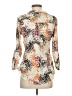 NY Collection Floral Ivory 3/4 Sleeve Blouse Size S - photo 2