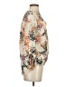 NY Collection Floral Ivory 3/4 Sleeve Blouse Size S - photo 4