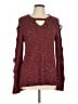Rock & Republic Tweed Burgundy Pullover Sweater Size L - photo 1