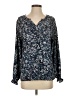 Jessica Simpson Blue Long Sleeve Blouse Size S - photo 1