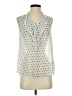 Pleione 100% Polyester Polka Dots Ivory Sleeveless Blouse Size XS - photo 1