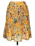 Chenault 100% Polyester Print Yellow Casual Skirt Size L - photo 2