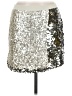 J.Crew Collection 100% Cotton Metallic Silver Formal Skirt Size M - photo 1