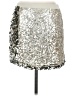J.Crew Collection 100% Cotton Metallic Silver Formal Skirt Size M - photo 2