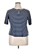 Lands' End Stripes Blue Short Sleeve Henley Size 1X - photo 1