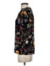 Harve Benard 100% Polyester Floral Black Short Sleeve Blouse Size S - photo 5