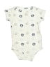 Hb 100% Cotton Print Ivory Short Sleeve Onesie Size 3-6 mo - photo 1
