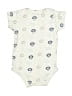 Hb 100% Cotton Print Ivory Short Sleeve Onesie Size 3-6 mo - photo 2