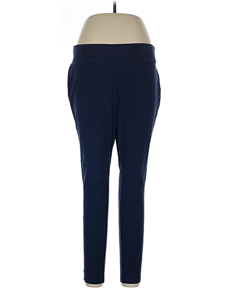 Pre-owned Lands' End Active Pants In Blue