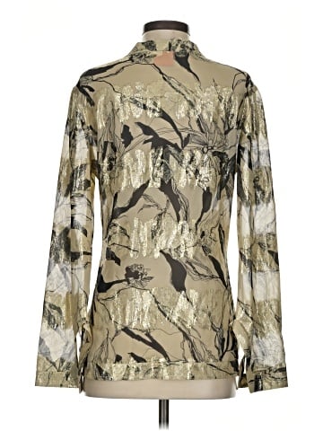 Tory Burch Long Sleeve Silk Top (view 2)