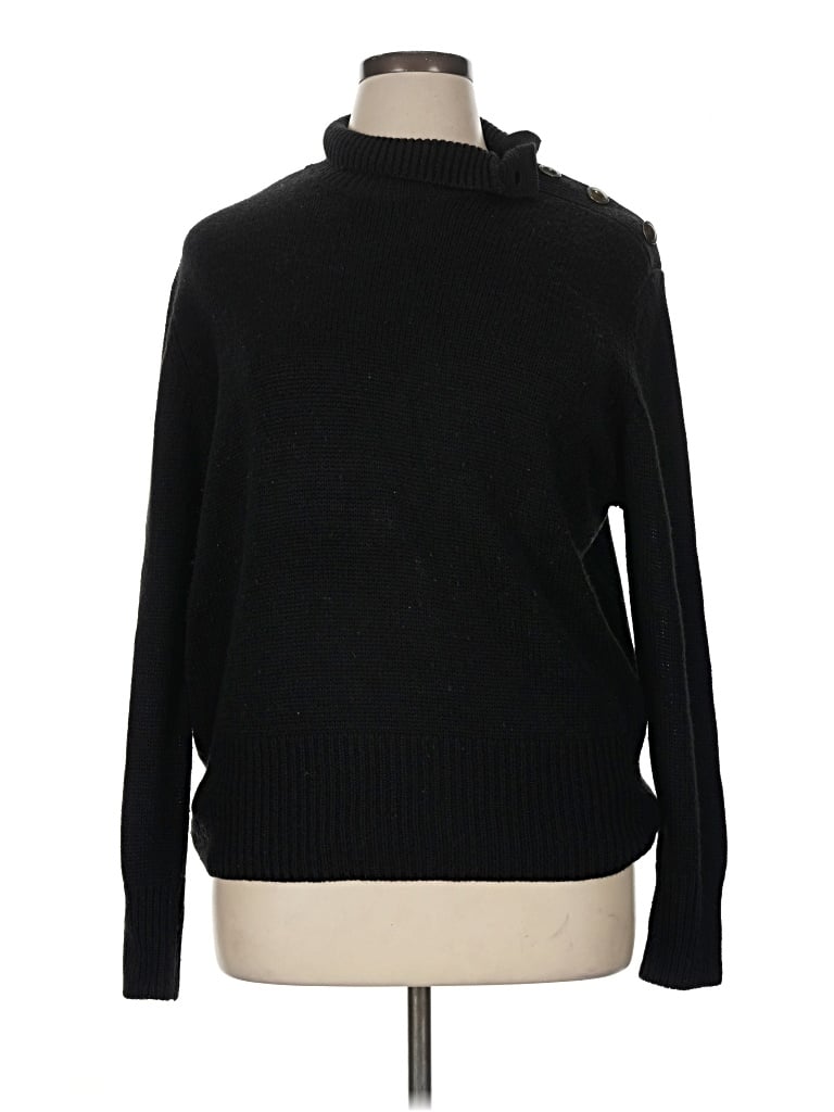 Pre-owned Harve Benard Turtleneck Sweater In Black