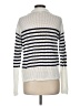Gap 100% Cotton Stripes White Pullover Sweater Size M - photo 2