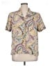 Alfred Dunner 100% Polyester Paisley Tan Short Sleeve Blouse Size 16 - photo 1