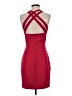 Guess Solid Red Cocktail Dress Size 4 - photo 2