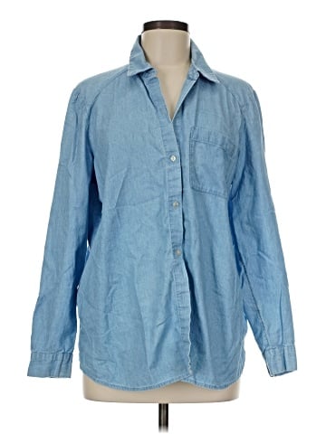 LC Lauren Conrad Long Sleeve Button-Down Shirt (view 1)