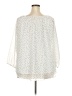 Beacon 100% Polyester Ivory 3/4 Sleeve Blouse Size XXL - photo 2