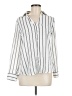 Fortune + Ivy 100% Polyester Stripes White Long Sleeve Blouse Size M - photo 1