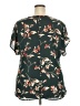 Beacon 100% Polyester Green Short Sleeve Blouse Size XXL - photo 2