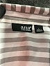 a.n.a. A New Approach 100% Polyester Stripes Silver Long Sleeve Blouse Size L - photo 7