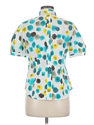 Lafayette 148 New York Short Sleeve Blouse (view 2)